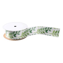 Romantisch groen blad lint- cadeauverpakking / dec lint