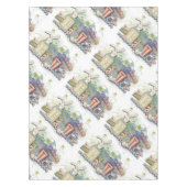 Romantisch Happy Easter Bunny Groeten Tafelkleed (Voorkant)