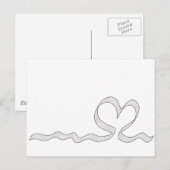 Romantisch Hart Briefkaart (Voorkant / Achterkant)