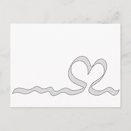 Romantisch Hart Briefkaart (Voorkant)