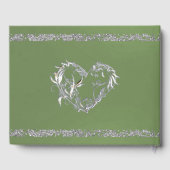 Romantisch Hart & Glitter op Sage Gastenboek (Achterkant)