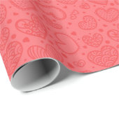 Romantisch Hart Inpakpapier (Rol Hoek)