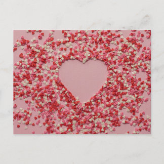 Romantisch hart liefde briefkaart voor hem