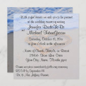 Romantisch hart op zand strandbruiloft kaart (Voorkant / Achterkant)