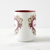 Romantisch Hart Valentijnsdag Koffie Mok (Midden)