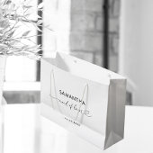 Romantisch Hartscript Minimalistische Maid of Hono Groot Cadeauzakje