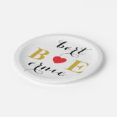 Romantisch Hartteken Papier Borden Herfst in Love Papieren Bordje (Gekanteld)