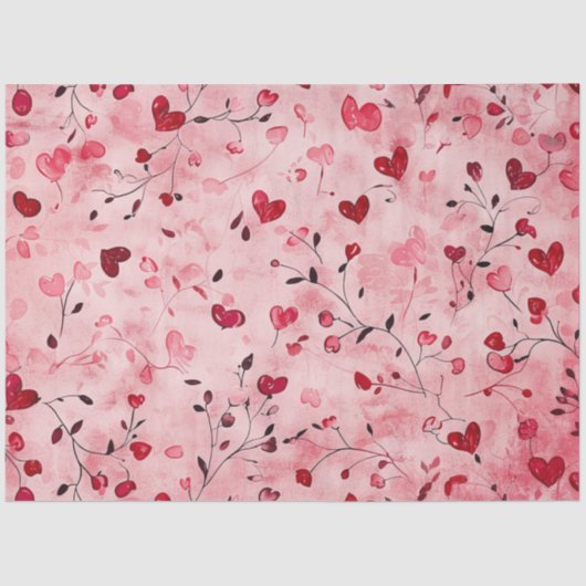 Romantisch hartweefselpapier tissuepapier (Voorkant)