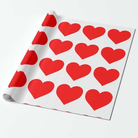 ROMANTISCH HARTWRAPPAPIER CADEAUPAPIER (Uitgerold)