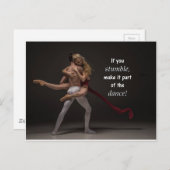 Romantisch Inspirerend Quote Ballet Paar Briefkaart (Voorkant / Achterkant)