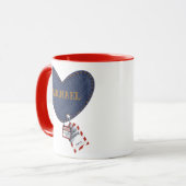 Romantisch  Jubileum cadeau Mok (Voorkant links)