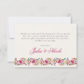 Romantisch Klassiek Pearl Swan Floral Lijst bruilo (Achterkant)