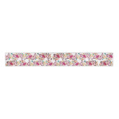 Romantisch Klassiek Pearl Swan Floral Lijst bruilo Grosgrain Lint (Voorkant)