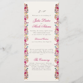 Romantisch Klassiek Pearl Swan Floral Lijst bruilo Programma