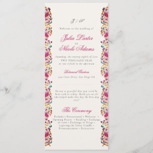 Romantisch Klassiek Pearl Swan Floral Lijst bruilo Programma