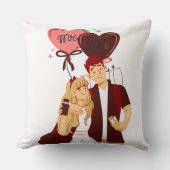 Romantisch Koppel Liefdekussen Kussen (Voorkant)