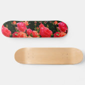 Romantisch Koraal roze rood sinaasappel Rozen Skateboard (Horizontaal)