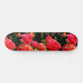 Romantisch Koraal roze rood sinaasappel Rozen Skateboard (Horizontaal)