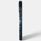 Romantisch Kussen Koppel Naam Initiaal iPhone Case (Achterkant / Links)