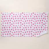 Romantisch kussenpatroon strandlaken (Voorkant)