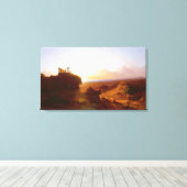 Romantisch landschap, 1860 canvas afdruk (Insitu (Houten vloer))