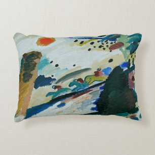Romantisch landschap door Wassily Kandinsky Accent Kussen