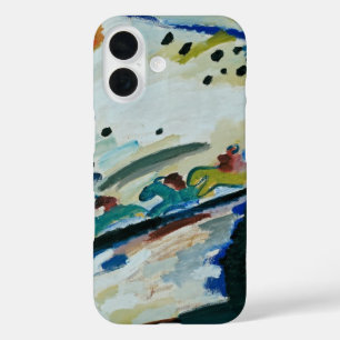 Romantisch landschap door Wassily Kandinsky iPhone 16 Hoesje