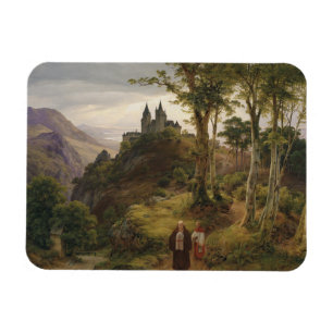 Romantisch Landschap met Kloostercomplex Magneet