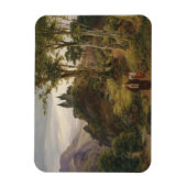 Romantisch Landschap met Kloostercomplex Magneet (Verticaal)