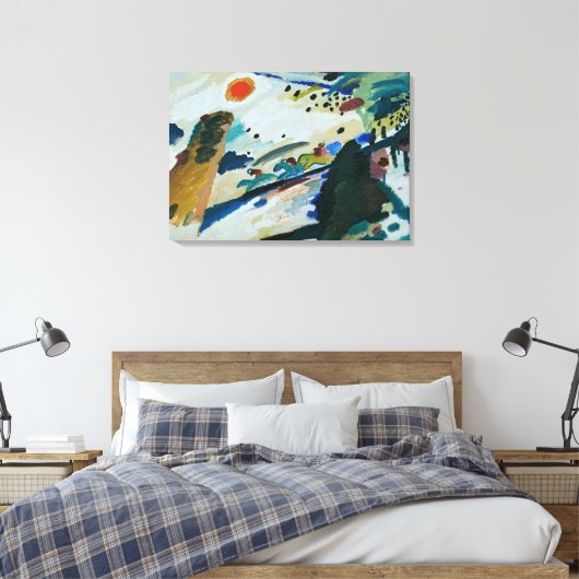 Romantisch landschap van Wassily Kandinsky Canvas Afdruk (Insitu (Slaapkamer))