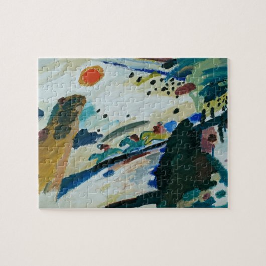 Romantisch landschap van Wassily Kandinsky Legpuzzel (Horizontaal)