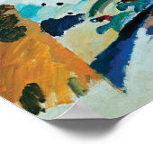 Romantisch landschap van Wassily Kandinsky Poster (Hoek)