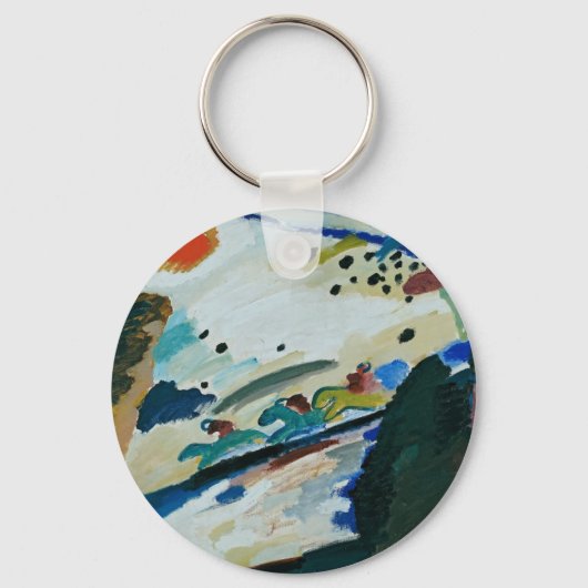 Romantisch landschap van Wassily Kandinsky Sleutelhanger (Voorkant)