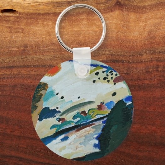 Romantisch landschap van Wassily Kandinsky Sleutelhanger (Voorkant)
