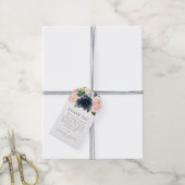 Romantisch & Lief Navy Bloesem Blush Dank je wel F Cadeaulabel (Met Touw)