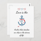 Romantisch Liefdesgedicht Moderne Valentijn Briefkaart (Voorkant / Achterkant)