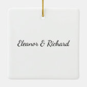 Romantisch Liefdesgedicht Moderne Valentijn Keramisch Ornament (Achterkant)