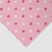 Romantisch liefdesthema met hartpatronen tissuepapier (Detail)