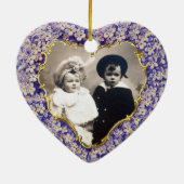 ROMANTISCH LILA HARTFOONTEMPLATE KERAMISCH ORNAMENT (Achterkant)