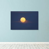 Romantisch Maanlicht Aquarel Originele Kunst Canvas Afdruk (Insitu (Houten vloer))