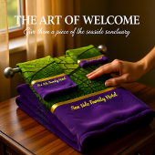 Romantisch modern met gouden folie blad bad handdoek