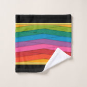 Romantisch Moderne Kunst Geometrie -geel sinaasapp Bad Handdoek (Wasdoekje)