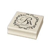 Romantisch monogram rubberstempel (Stempel)