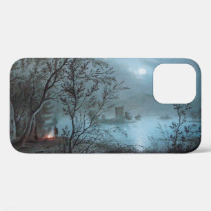 ROMANTISCH NACHTLANDSCHAP IN BLAUW iPhone 12 HOESJE