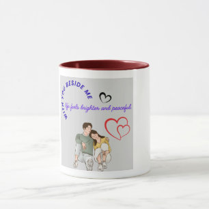 Romantisch Ontwerp voor Liefdesbeker Mok