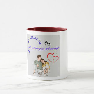 Romantisch Ontwerp voor Liefdesbeker Mok