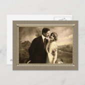 Romantisch paar - aanbiddende echtgenoot briefkaart (Voorkant / Achterkant)