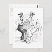 Romantisch paar briefkaart (Voorkant / Achterkant)