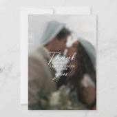 Romantisch paar Dank u bruiloft Kaart (Voorkant)