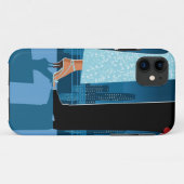 Romantisch paar in de stad Case-Mate iPhone case (Achterkant (horizontaal))